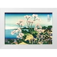 thumbnail image 1 of Hokusai 32x23 White Modern Wood Framed Museum Art Print Titled - Goten-yama Hill at Shinagawa circa 1830, 1 of 4