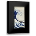 thumbnail image 1 of Hokusai 9x14 Black Modern Framed Museum Art Print Titled - The Great Wave of Kanagawa (center), 1 of 5