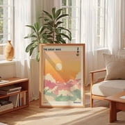 Hokusai Great Wave Japanese Wall Art Print, Japandi Ocean Decor