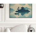 thumbnail image 1 of Hokusai Japanese Water Wall Art Landscape Poster Print Blue Green Japanese Home Decor, 8x12 UNFRAMED, 1 of 2