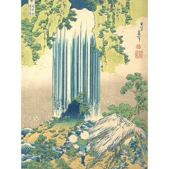 Hokusai Japanese Yoro Waterfall Mino Province Extra Large XL Wall Art Poster Print