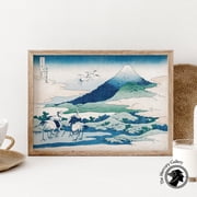 Hokusai Print Japan Wall Art Mont Fuji Print Art Umezawa Manor In Sagami Province Japanese Posters Print Japanese Decor Art