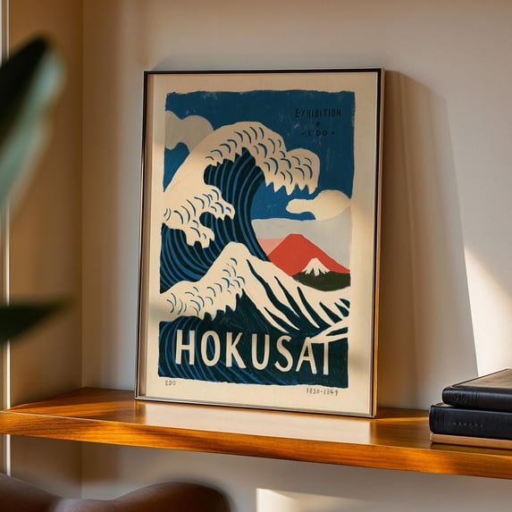 Hokusai Wave Art Print Japanese Wall Art, Great Wave Poster, Edo ...