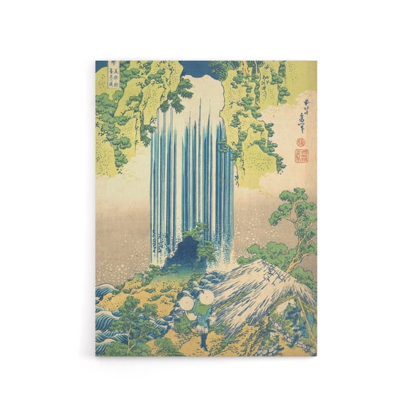 Hokusai Yoro Waterfall Canvas Japanese Wall Art 24X32"