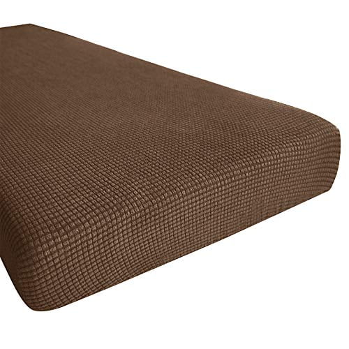 Hokway Stretch Couch Cushion Replacement Slipcovers Reversible Cushion Slipcovers Sofa Cushion Covers(Coffee, Medium)
