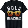 thumbnail image 1 of Hola Beaches Tank Top Funny Beach Vacation Shirt Summer T-Shirt Black Medium, 1 of 4