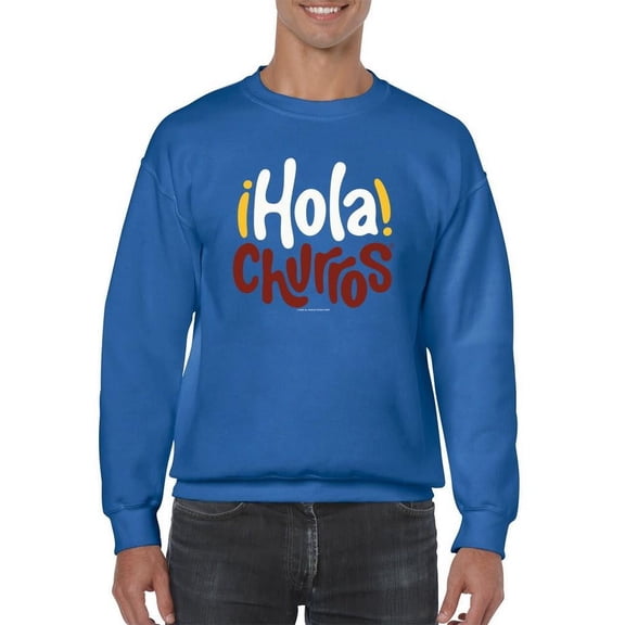 Hola Churros - Bold And Playful Dessert Art Print Men's Sweatshirt