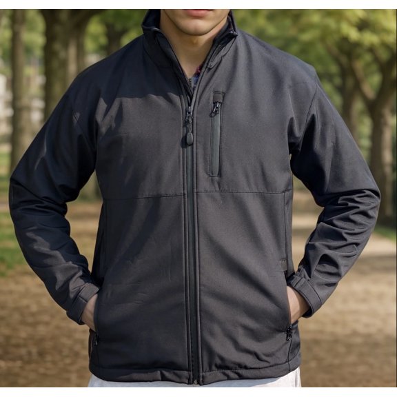 Hola Clothing Men's Tactical Premium Softshell Jacket, Water-Resistant Windbreaker, S-2XL