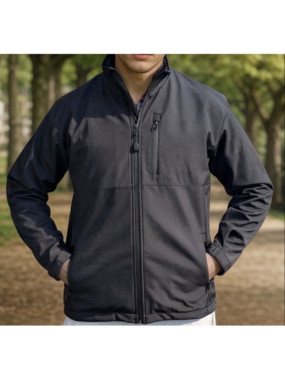 Men's Tactical Premium Softshell Jacket, Water-Resistant Windbreaker, S-2XL