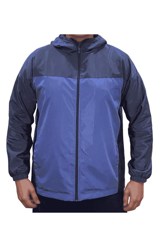 Two-Tone Waterproof Lightweight Rain Jacket, Men's