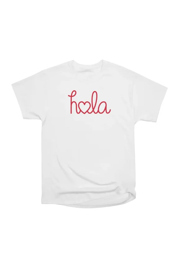 Hola Hello Love T-Shirt Tee Gift For Him Merch For Her Apparel For Friend