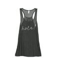 thumbnail image 1 of Hola Hello Women's Fashion Sleeveless Flowy Racerback Workout Yoga Tank Top Charcoal Grey Large, 1 of 3