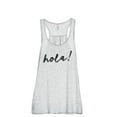 thumbnail image 1 of Hola Hello Women's Fashion Sleeveless Flowy Racerback Workout Yoga Tank Top Sport Grey Large, 1 of 3