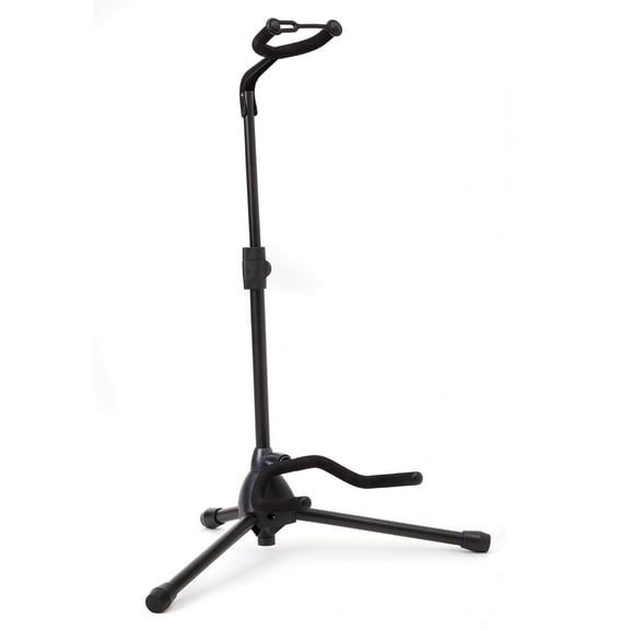 Hola! Music Guitar Stand, Height Adjustable, Collapsible with Padded Neck & Yoke - Pack of 1 Tripod