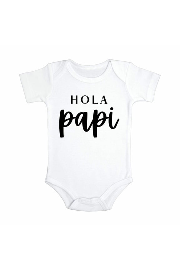 Hola Papi Pregnancy Announcement Onesie (0-3 Months)