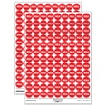 thumbnail image 1 of Hola Spanish Hi Hello 200+ Round Stickers - Red - Matte Finish - 0.50" Size, 1 of 3