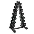 thumbnail image 1 of HolaHatha 146 lb Neoprene Dumbbell Full Body Weight Set with Storage Rack, 1 of 9