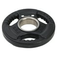 thumbnail image 1 of HolaHatha 2.5-Pound Olympic Rubber Coated Weight Plates with Handle, Black, 1 of 9