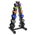 thumbnail image 1 of HolaHatha 3, 5, 8, 10, 12 & 15 Pound Neoprene Dumbbell Weight Set with Rack, 1 of 10