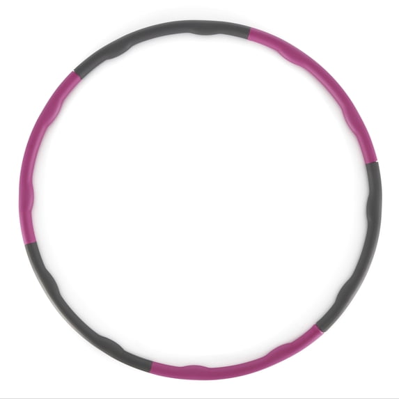HolaHatha 900G 6 Piece Weighted Padded Fitness Hula Hoop for Home Workouts