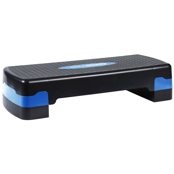 HolaHatha Aerobic Step Platform Fitness Equipment & Adjustable Height, Blue