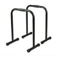 thumbnail image 1 of HolaHatha Dip Station Bar with Adjustable Foot and Non Slip Covers, Black, 1 of 10