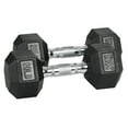 thumbnail image 1 of HolaHatha Iron Hexagonal Cast Home Exercise Dumbbell Free Weight, 20 Pounds, 1 of 12