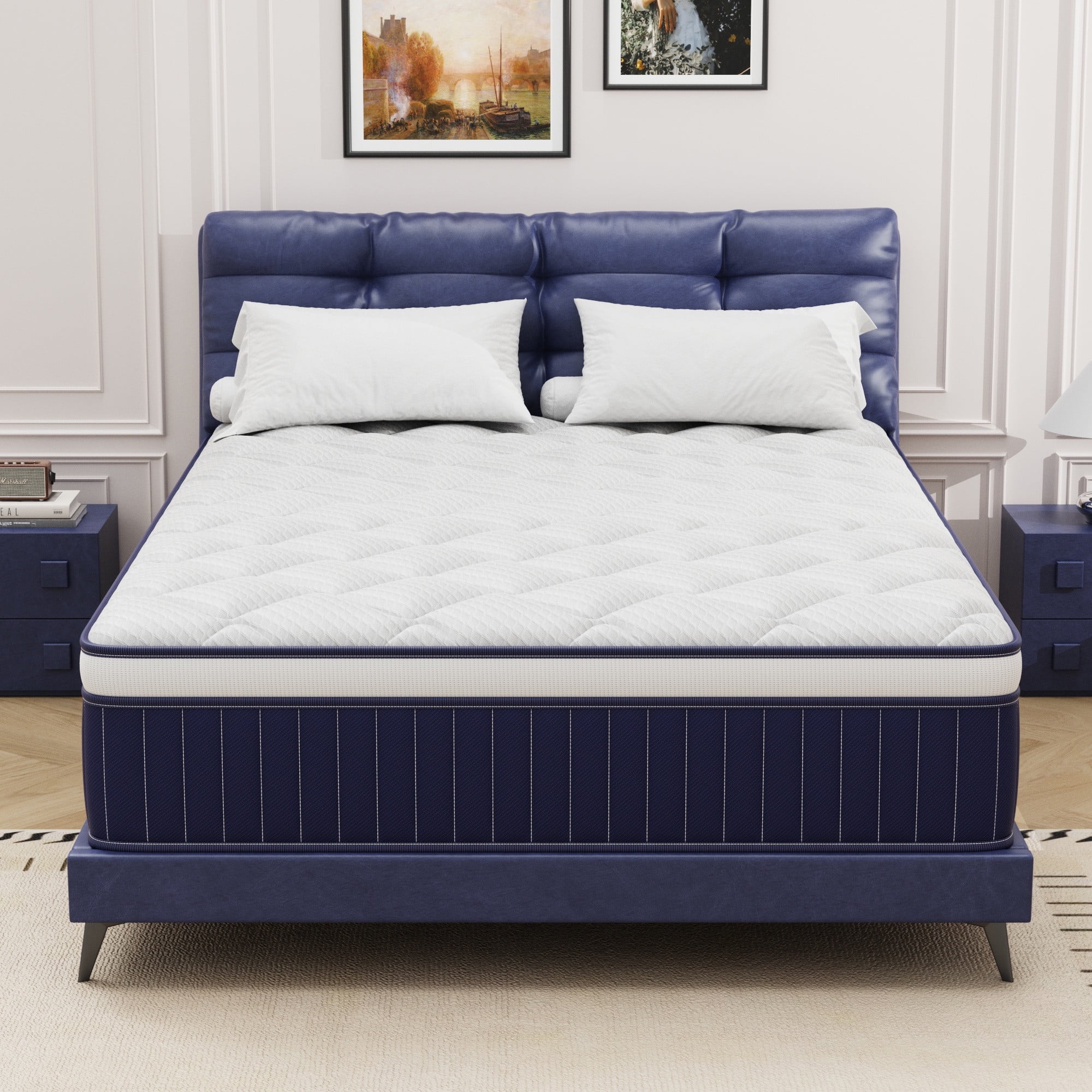 Full Mattress, Holaki 10" New Memory Foam Hybrid Full Mattress in a Box, Cool Individual Pocket Spring for Sleep Supportive & Pressure Relief, Full Size Medium Firm Mattress, CertiPUR-US