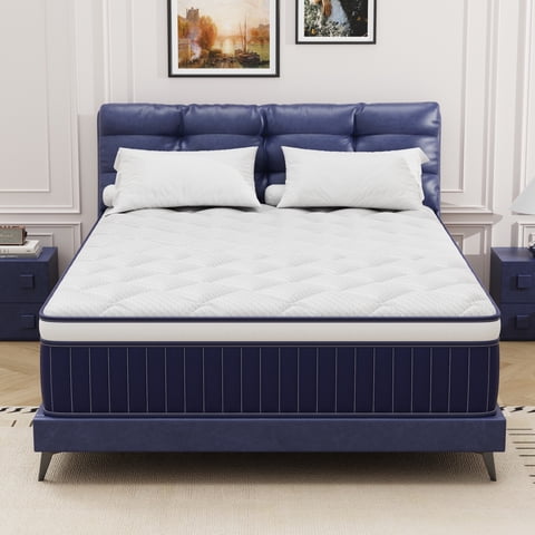Full Mattress, Holaki 10" New Memory Foam Hybrid Full Mattress in a Box, Cool Individual Pocket Spring for Sleep Supportive & Pressure Relief, Full Size Medium Firm Mattress, CertiPUR-US