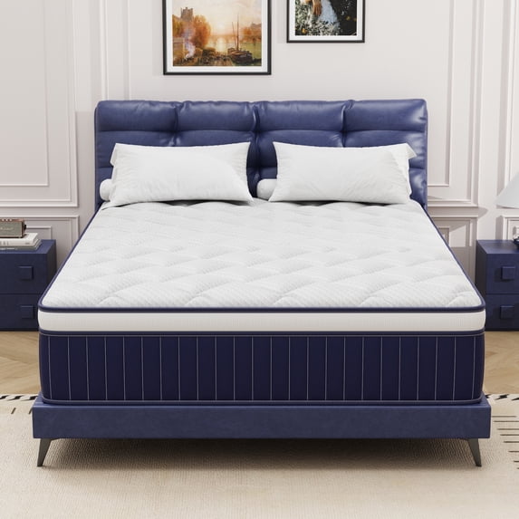 Full Mattress, Holaki 10" New Memory Foam Hybrid Full Mattress in a Box, Cool Individual Pocket Spring for Sleep Supportive & Pressure Relief, Full Size Medium Firm Mattress, CertiPUR-US