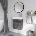 thumbnail image 1 of Holaki 18" Floating Bathroom Vanity with Sink and Soft Close Door, for Small Powder Room, Gray, 1 of 8