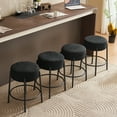 thumbnail image 1 of Holaki 24" Upholstered Round Bar Stools, Set of 2 – Modern Counter Height Stools for Kitchen, Dining, Coffee Shops & Home Bar with Sturdy Metal Legs, 1 of 11