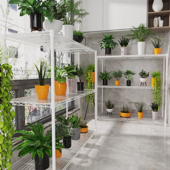 Holaki 3-Tier Heavy Duty Wire Shelving Unit, 1050 lbs Capacity, Adjustable Metal Storage Rack for Garage & Home