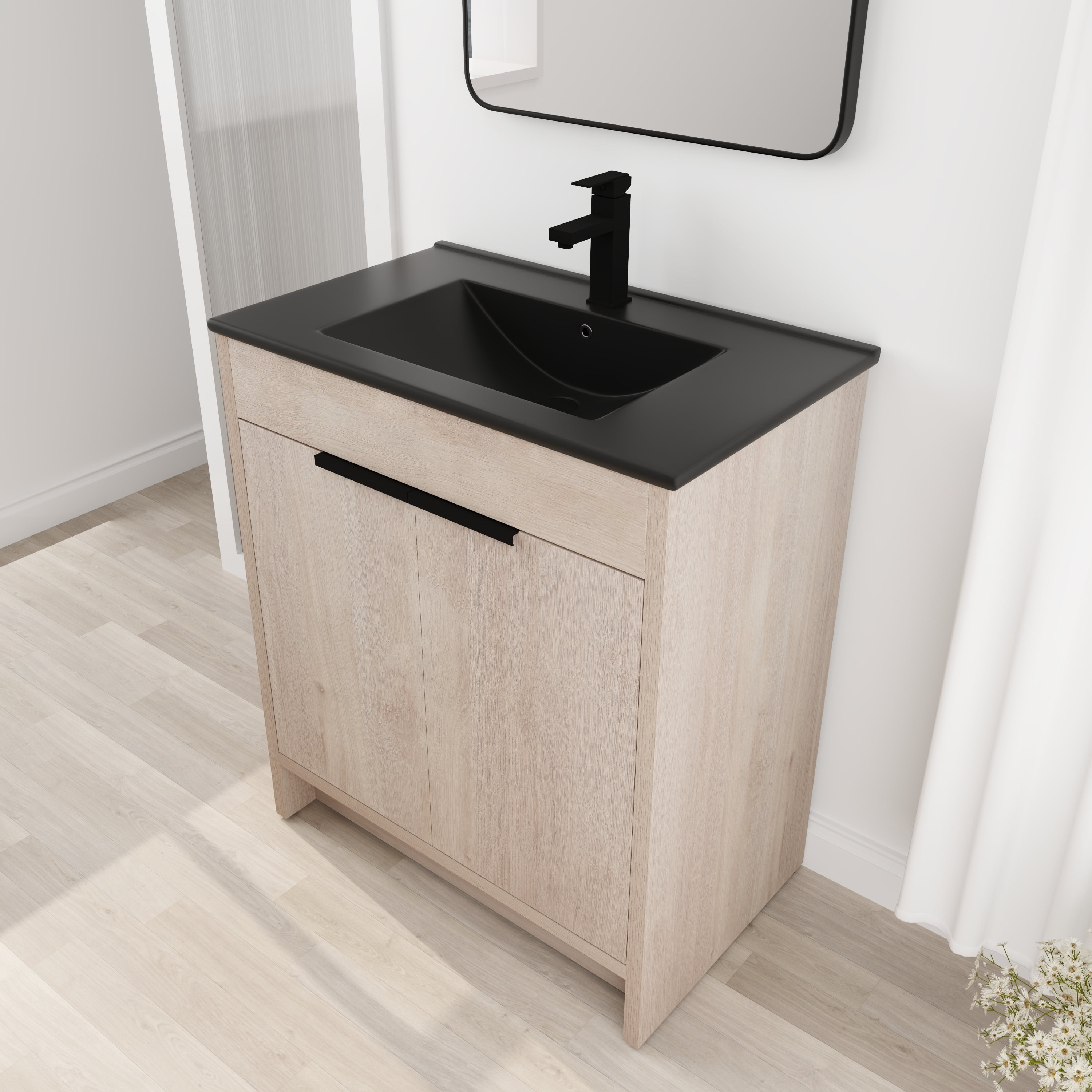  Sybrioka Bathroom Vanity with Ceramic Sink, 30