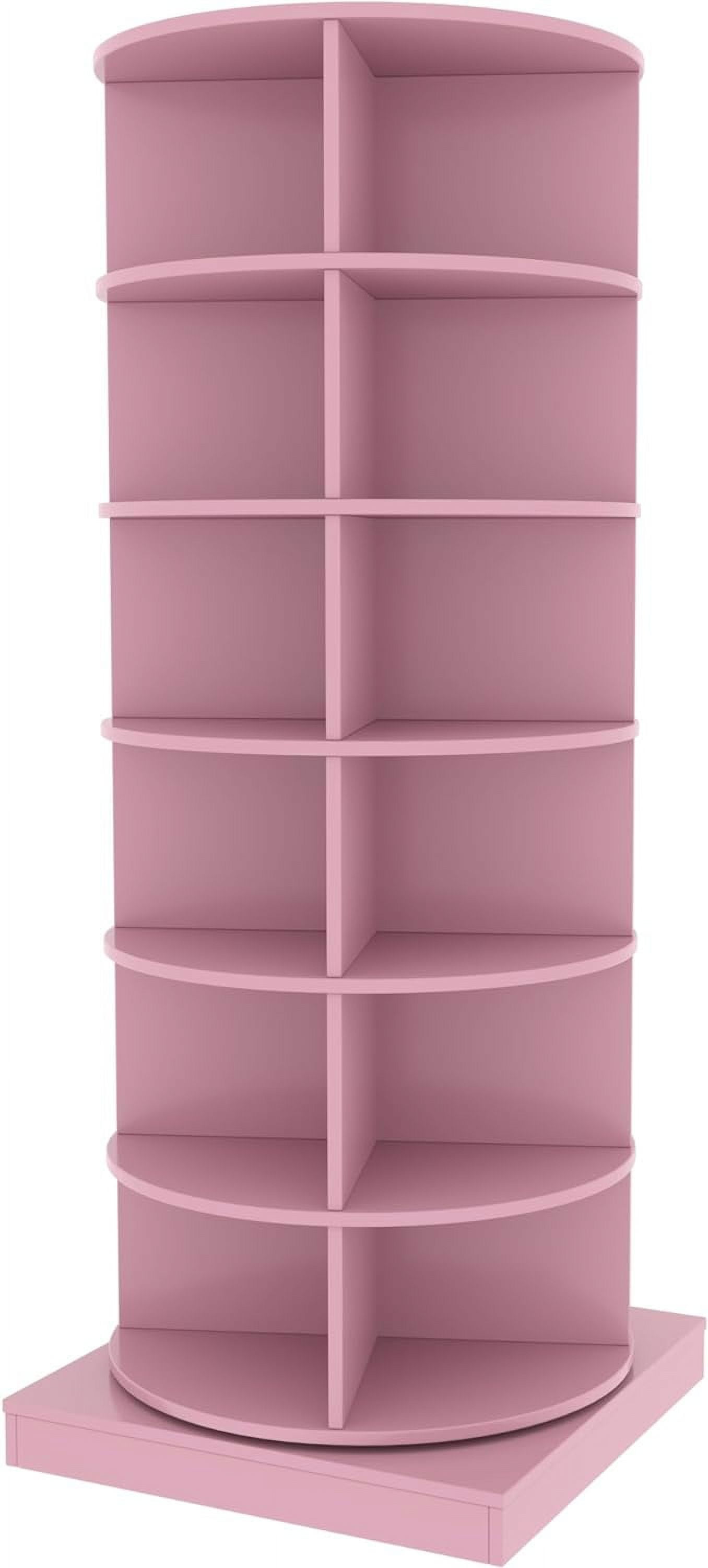 Holaki 6-Tier Rotating Shoe Rack, Holds up to 24 Pairs, Pink