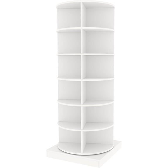 Holaki 6-Tiers Rotating Shoe Rack Tower, Spinning Shoe Display, 360° Rotating Shoe Organizer - Holds Up to 24 Pairs in Entryway, Living Room, Hallway