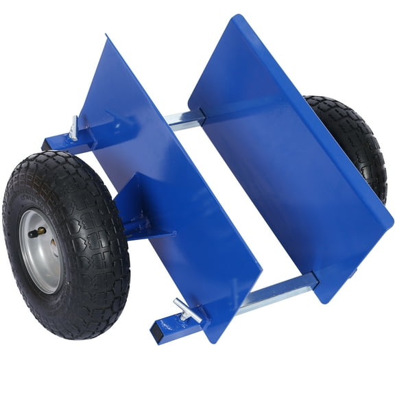 Holaki 600lb Panel Dolly, 10in Pneumatic Wheels, Blue