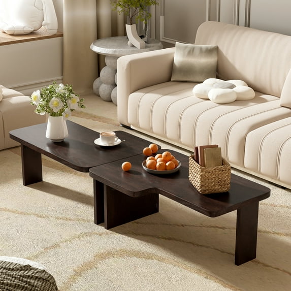 Holaki Coffee Tables,Movable Coffee Tables,Wood Square Center Table,Cocktail Table for Living Room with High Gloss Finish,Modern Luxury Centertable with Storage