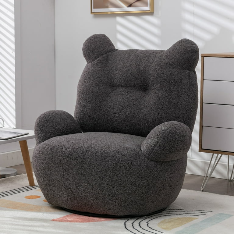 Plush barrel chair new arrivals