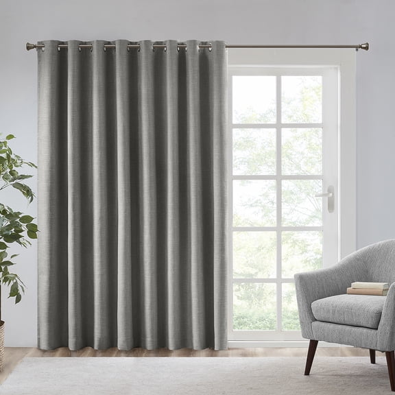 Holaki Extra-Wide Printed Heathered Blackout Window Patio Panel for Ultimate Light Blockage and Privacy in Stylish Design