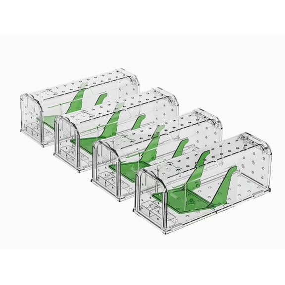 Holaki Humane Mouse Trap – Child-Resistant Indoor Rodent Traps (2-Pack/4-Pack)
