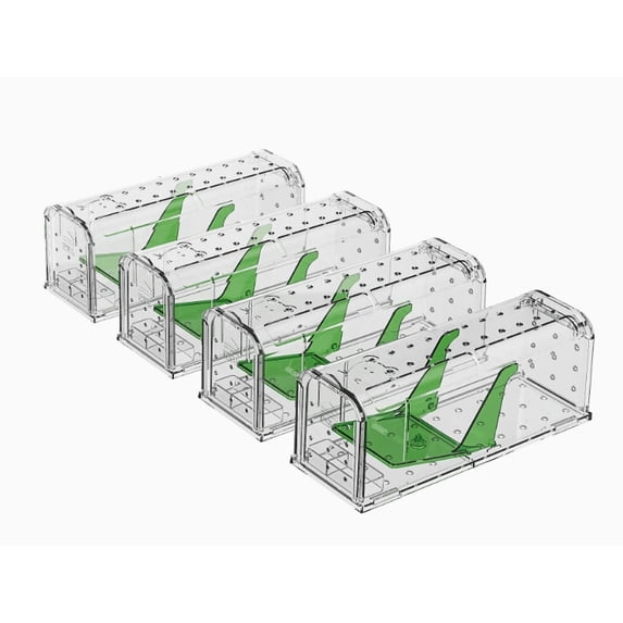 Holaki Humane Mouse Trap – Child-Resistant Indoor Rodent Traps (2-Pack/4-Pack)