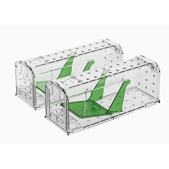 Holaki Humane Mouse Trap – Child-Resistant Indoor Rodent Traps (2-Pack/4-Pack)
