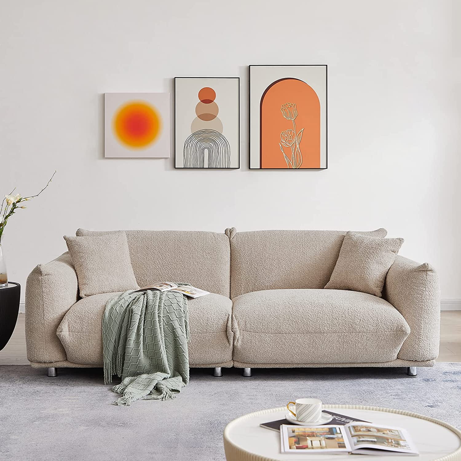 2 seater mid century sofa online