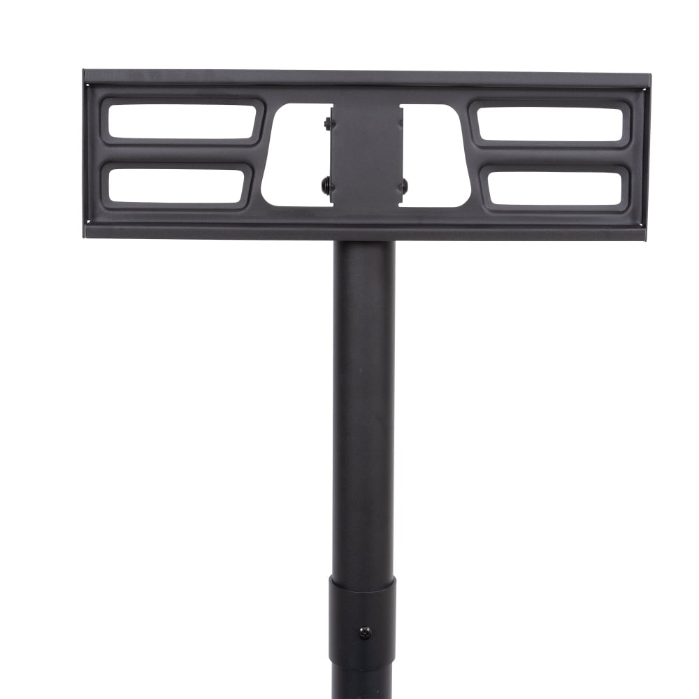 Holaki Mobile TV Stand on Wheels,Height Adjustable Tilt Rolling TV Stand with Media Shelf for 23-60 inch LED,LCD,OLED Flat&Curved TVs,Holds Up to 55lbs,Max VESA 400x400mm