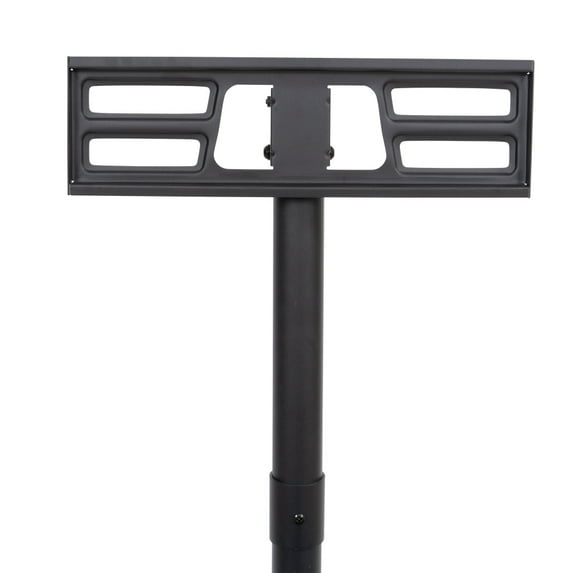 Holaki Mobile TV Stand on Wheels,Height Adjustable Tilt Rolling TV Stand with Media Shelf for 23-60 inch LED,LCD,OLED Flat&Curved TVs,Holds Up to 55lbs,Max VESA 400x400mm