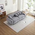 thumbnail image 1 of Holaki Modern Sofa for Living Room,84.6" Green Chenille Couch,Sectional Love Seat Couch, Upholstered Sofa for Apatment Bedroom Home Office,White/Gray/Yellow/Black/Orange, 1 of 19