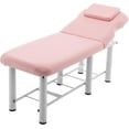 thumbnail image 1 of 73" Professional Massage Bed, Holaki Stationary Physical Therapy Treatment Table Salon Bed with High-Density Sponge Mattress, Spa Facial Bed with Adjustable Backrest, Removable Headrest Salon Bed, 1 of 9