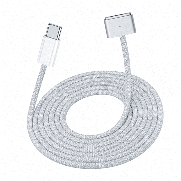 Holan USB-C to Magnetic Cable for MacBook Air/Pro, 6.6 ft, Space Gray | Compatible with MacBook Pro/Air 2021-2026, Supports M1/M2/M3/M4 Chips, Braided Cable with LED Indicator