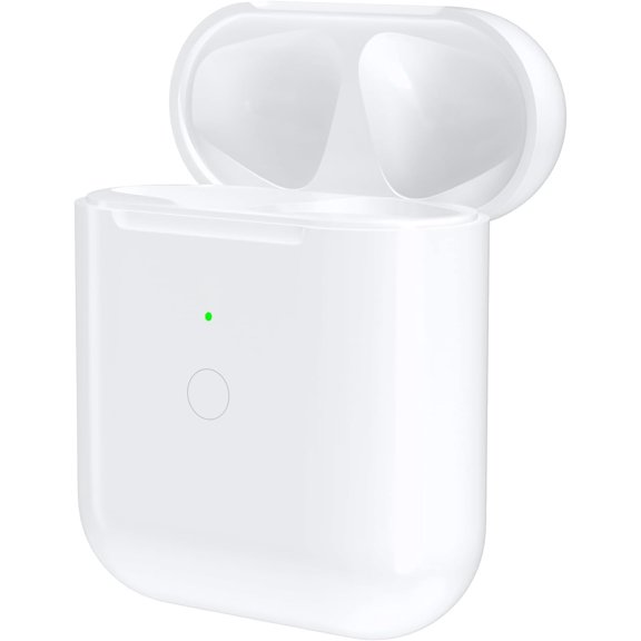 Holan for AirPods 1/2 Gen Wireless Charging Case Replacement, Fast Charge, Bluetooth Sync Button, Wired/Wireless Charging
